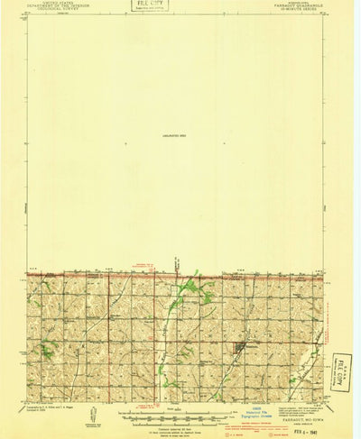 United States Geological Survey Farragut, IA-MO (1940, 62500-Scale) digital map