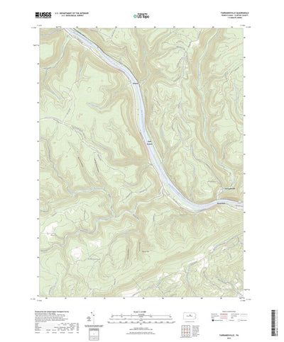 United States Geological Survey Farrandsville, PA (2023, 24000-Scale) digital map
