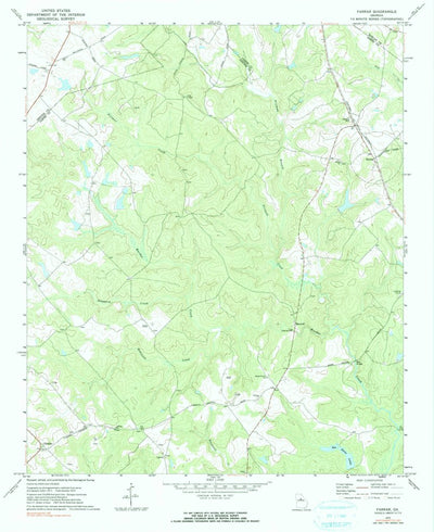 United States Geological Survey Farrar, GA (1972, 24000-Scale) digital map