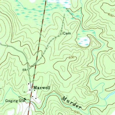 United States Geological Survey Farrar, GA (1972, 24000-Scale) digital map