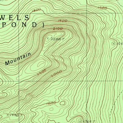 United States Geological Survey Farrar Mountain, ME (1988, 24000-Scale) digital map