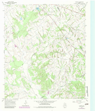 United States Geological Survey Farrar, TX (1966, 24000-Scale) digital map