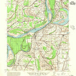 United States Geological Survey Farrell, MS-AR (1955, 62500-Scale) digital map