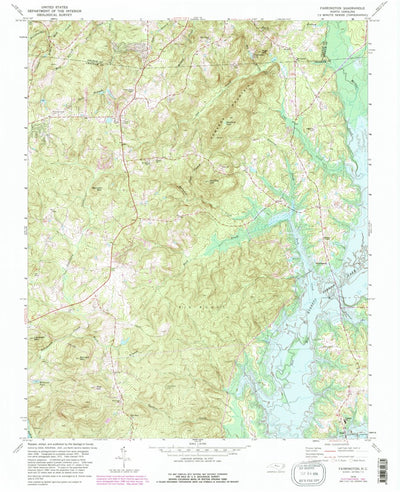 United States Geological Survey Farrington, NC (1978, 24000-Scale) digital map