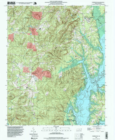 United States Geological Survey Farrington, NC (1993, 24000-Scale) digital map