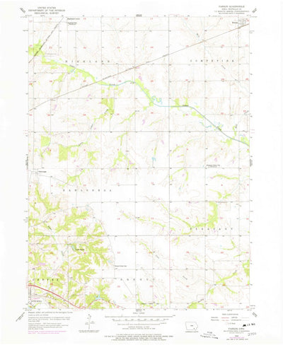 United States Geological Survey Farson, IA (1956, 24000-Scale) digital map