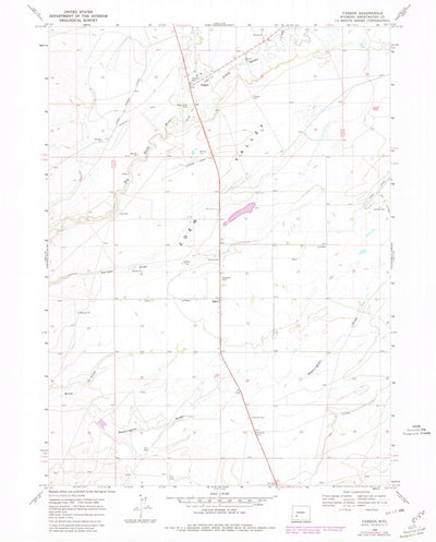 United States Geological Survey Farson, WY (1968, 24000-Scale) digital map