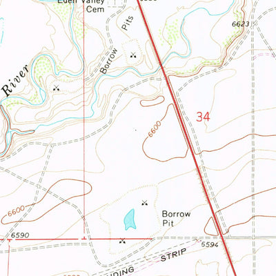 United States Geological Survey Farson, WY (1968, 24000-Scale) digital map