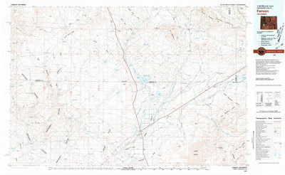 United States Geological Survey Farson, WY (1980, 100000-Scale) digital map