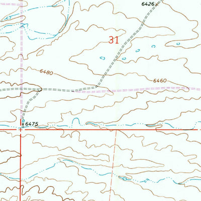 United States Geological Survey Farthing Ranch, WY (1991, 24000-Scale) digital map