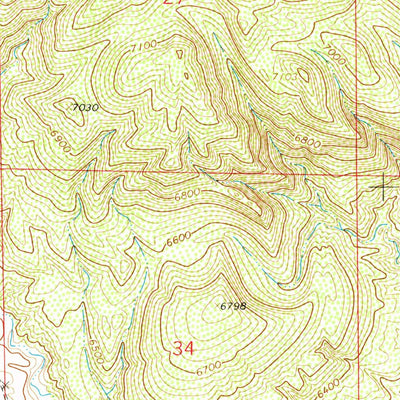 United States Geological Survey Farthing, WY (1962, 24000-Scale) digital map