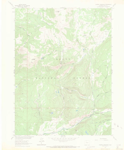 United States Geological Survey Farwell Mountain, CO (1962, 24000-Scale) digital map