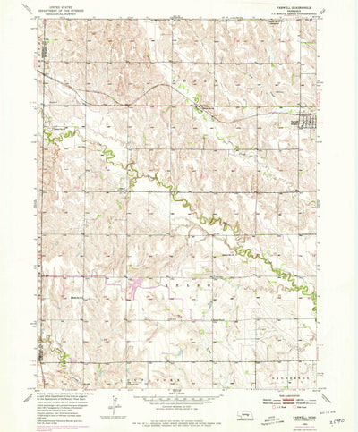 United States Geological Survey Farwell, NE (1953, 24000-Scale) digital map