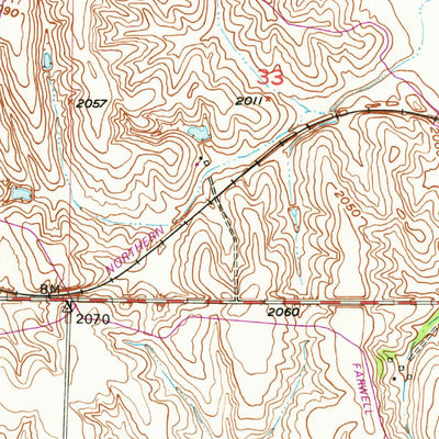 United States Geological Survey Farwell, NE (1953, 24000-Scale) digital map