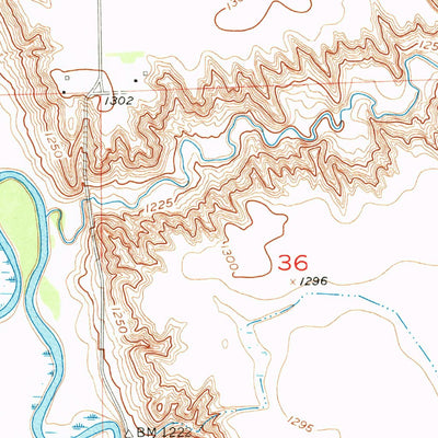 United States Geological Survey Farwell, SD (1957, 24000-Scale) digital map