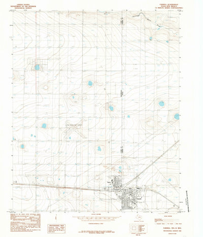 United States Geological Survey Farwell, TX-NM (1985, 24000-Scale) digital map