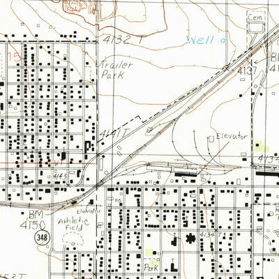 United States Geological Survey Farwell, TX-NM (1985, 24000-Scale) digital map