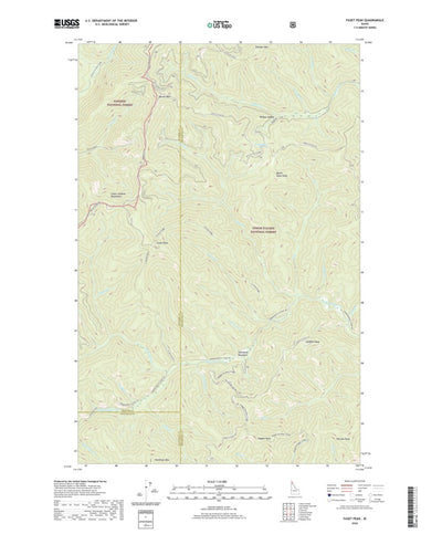 United States Geological Survey Faset Peak, ID (2020, 24000-Scale) digital map