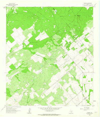 United States Geological Survey Fashing, TX (1961, 24000-Scale) digital map