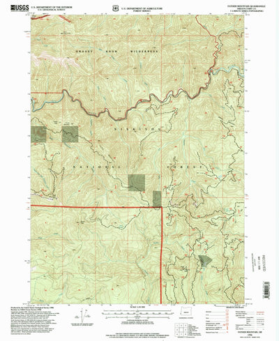 United States Geological Survey Father Mountain, OR (1996, 24000-Scale) digital map