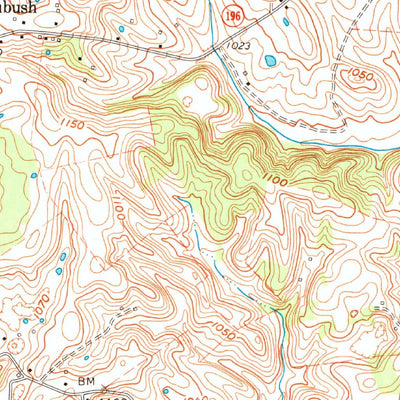 United States Geological Survey Faubush, KY (1973, 24000-Scale) digital map