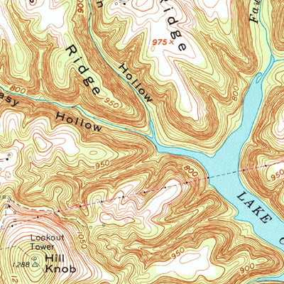 United States Geological Survey Faubush, KY (1973, 24000-Scale) digital map
