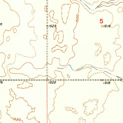 United States Geological Survey Faulkton East, SD (1952, 24000-Scale) digital map