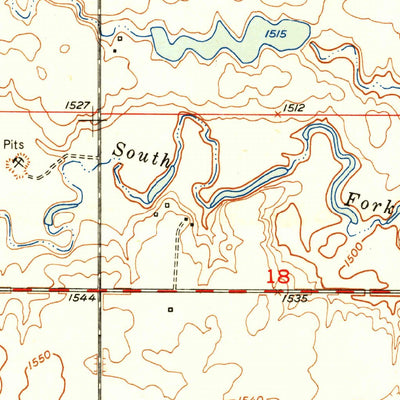 United States Geological Survey Faulkton East, SD (1952, 24000-Scale) digital map