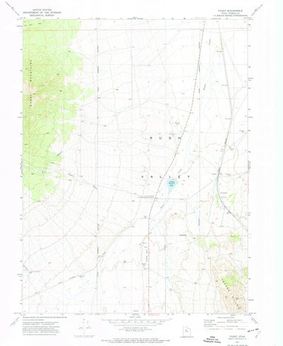 United States Geological Survey Faust, UT (1971, 24000-Scale) digital map