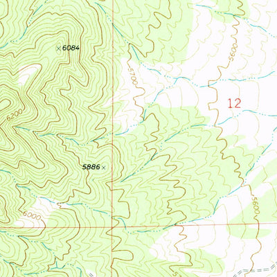 United States Geological Survey Faust, UT (1971, 24000-Scale) digital map