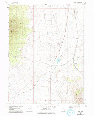 United States Geological Survey Faust, UT (1993, 24000-Scale) digital map