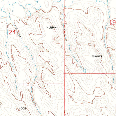 United States Geological Survey Fawn Draw, WY (1971, 24000-Scale) digital map