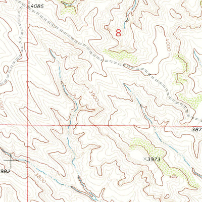 United States Geological Survey Fawn Draw, WY (1971, 24000-Scale) digital map