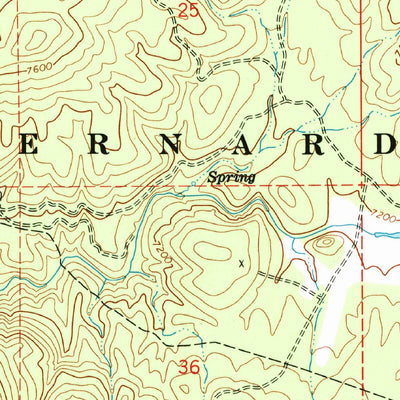 United States Geological Survey Fawnskin, CA (1971, 24000-Scale) digital map
