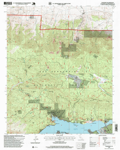 United States Geological Survey Fawnskin, CA (1996, 24000-Scale) digital map