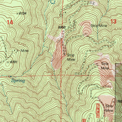 United States Geological Survey Fawnskin, CA (1996, 24000-Scale) digital map