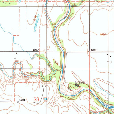 United States Geological Survey Faxon, OK (1987, 24000-Scale) digital map