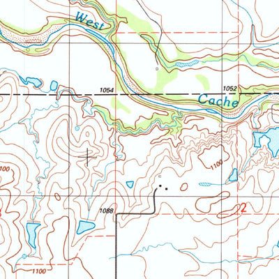 United States Geological Survey Faxon, OK (1987, 24000-Scale) digital map