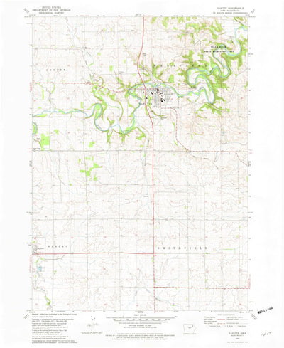 United States Geological Survey Fayette, IA (1981, 24000-Scale) digital map