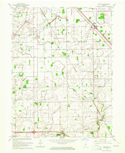 United States Geological Survey Fayette, IN (1963, 24000-Scale) digital map
