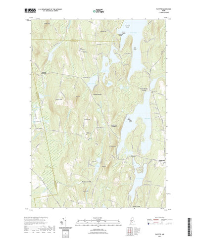 United States Geological Survey Fayette, ME (2021, 24000-Scale) digital map