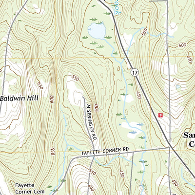 United States Geological Survey Fayette, ME (2021, 24000-Scale) digital map