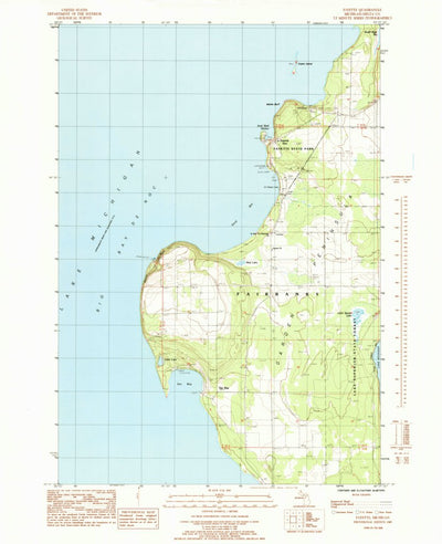 United States Geological Survey Fayette, MI (1985, 24000-Scale) digital map