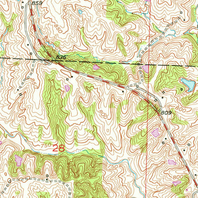 United States Geological Survey Fayette, MO (1953, 24000-Scale) digital map