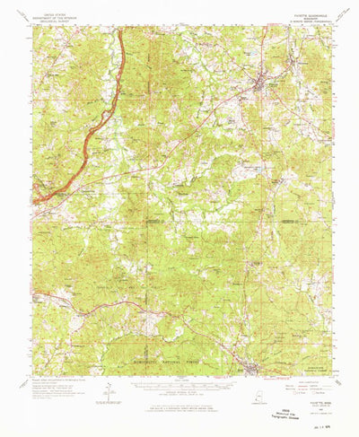 United States Geological Survey Fayette, MS (1962, 62500-Scale) digital map