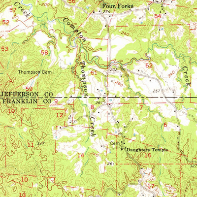 United States Geological Survey Fayette, MS (1962, 62500-Scale) digital map