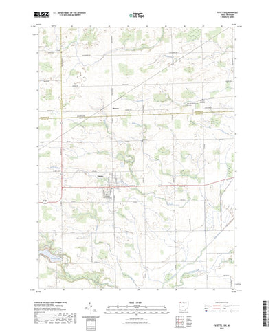 United States Geological Survey Fayette, OH (2023, 24000-Scale) digital map
