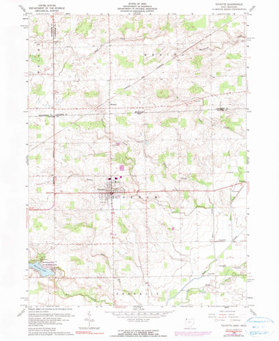 United States Geological Survey Fayette, OH-MI (1960, 24000-Scale) digital map
