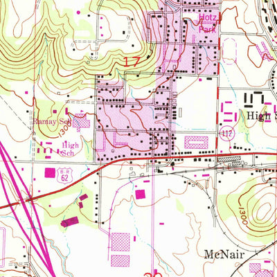 United States Geological Survey Fayetteville, AR (1958, 24000-Scale) digital map