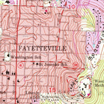 United States Geological Survey Fayetteville, AR (1958, 24000-Scale) digital map